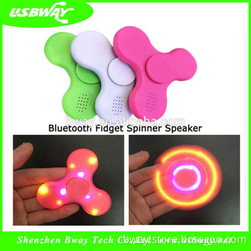 2017 News educational toy mini bluetooth music spiner with speaker EDC hand spinner